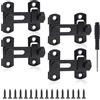 YSDMY Chiavistello piccolo 4 Pezzi chiavistello per porta in legno in Acciaio Inox chiavistello porta 3 pollici Chiusura Scorrevole per porte, finestre, giardini, bagni, ripostigli