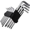 Orixo 9 Pezzi di Chiavi Torx, Set Brugole, Doppia a Testa Chiavi a Brugola, Chiavi Esagonali T10, T15, T20, T25, T27, T30, T40, T45, T50 Chiavi a Stella per Riparazione di Biciclette, Auto, Moto, Fai Da Te