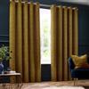 Paoletti Galaxy Coppia Di Tende Con Occhielli - Tende Oscuranti In Ciniglia Di Lusso Opulente (Oro - 117x137cm)
