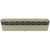 Classic Home & Garden Fioriera rettangolare classica in stile corinzio, con tappo di scarico, fioriera lunga per davanzali delle finestre e altro ancora, fioriere per erbe e fiori (45,7 cm di frassino avorio)