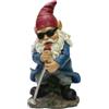 Nature's Mark Rock n Roll - Statua decorativa in resina a forma di gnomo in una band cantante, decorazione per casa e giardino (25,4 cm di altezza)