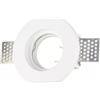 V-TAC Portafaretto LED da Incasso Rotondo GU10 e GU5.3 (MR16) Corpo in Gesso Bianco
