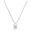 Louis Ciocchetti dal 1887 Collana Argento 925 con Punto Luce Zircone 5A da 60mm, Regolabile, Elegante e Raffinata, Made
