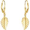 SOFIA MILANI - Orecchini da Donna in Argento 925 - Placcati in Oro - Orecchino Pendente a Foglia - E2594