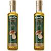 Costa d'Oro - Olio aromatizzato ai funghi porcini, 250 ml. Olio Extravergine di oliva estratto a freddo, ideale a crudo su carni grigliate. Bottiglia da 25 cl. (Confezione da 2)