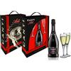 CANTI Asti DOCG Spumante Dolce + 2 Bicchieri Luxury Pack - 1 X 750 ml