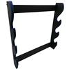 Shop SoftAir® Supporto Espositore Porta Katana Katane in Legno da Parete da Muro 3 posti con Bordi in Velluto Blu e Storia del Samurai