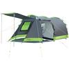 Peirhw Tenda a tunnel per 4 persone, tenda Tipi, grande da campeggio con cabina letto, tenda familiare impermeabile, 3000 mm, tenda a 3 ingressi, tenda glamping con fondo rimovibile