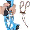 BAOSROY Imbracatura per Dita con L'Arco Fingersling,Tiro con L'Arco Finger Sling,Ricurvo Bow Fingerling,Accessorio per Tiro con L'Arco Fingersling,Regolabile Imbracatura per Dita per Arco Ricurvo