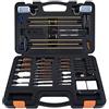 BOOSTEADY Kit di Pulizia per Fucile da Caccia & Pistola .12.20.30.243.280.40.45.357/9mm/.380 Multi-Calibro Spazzole per Alesaggio Jag in Ottone