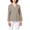 United Colors of Benetton (Z6ERJ) Blusa 5BRP5QCO5 Camicia, Righe Beige E Marroni 60J, M Donna