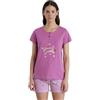 Noidinotte; more than pyjamas Noidinotte - Pigiama Donna in Cotone Leggero Estivo con Top Lilla a Manica Corta e Pantaloncini a Quadretti Articolo Summer&Fruits - S Rosa