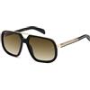 DAVID BECKHAM Db 7101/S Occhiali, Nero e Oro, 57 Uomo