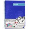 Mr. Wonderful - Quaderno A4 Blu - 240 Pagine Quadrate Microperforate - Copertina Rigida - Rilegatura a Spirale - Adesivi Inclusi