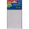 Apli 12 x 18 mm, colore: Bianco (confezione da 168)