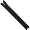 Aerzetix - Set di 10 Cerniere Lampo a Spirale N°5 25 cm separabili con cursore - in Metallo Nylon Poliestere - Colore Nero - per Cucito Artigianato creazioni Tessili