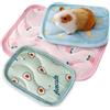 TYXHXTF 3 Pezzi Letto per Piccoli Animali, Tappetino Raffreddamento per Piccoli Animali, Casetta per Conigli, per Dormire per Criceto, Coniglio, Cincillà