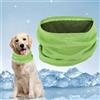 LQTSLFM Bandana Rinfrescante Cane, Sciarpa Raffreddamento per Cani, Collare Freddo per Dog, Cooling Foulard Domestico Cani, Collari Rinfrescante Estivo per Cane (Verde-S)