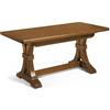 Mar.c.a. Design - Tavolo Fratino Allungabile Arte Povera Classico Noce Scuro cm 180x85x75 H