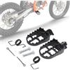 BIUGERCN Pedane per moto Dirt Pit Bike Pedali per EXC SX YZ TW PW TTR CR CRF XR 50/70/80/100/110 Motocross Nero