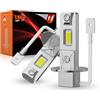 PAERKU Lampadine H3 LED per Automobili Come Abbaglianti e Anabbaglianti, 6500K Bianco Freddo 18000LM Sostituzione Lampada Alogena, Fanless Design, Plug and Play (2 pezzi)