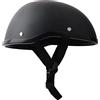 Tyenaza Caschi semi-retro, stile retrò, con guscio nero opaco, chiusura rapida, cinturino universale per moto, scooter e bici elettriche