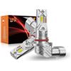 PAERKU Lampadine 9005 9006 HB3 LED per Automobili Come Abbaglianti e Anabbaglianti, 6500K Bianco Freddo 18000LM Sostituzione Lampada Alogena, Fanless Design, Plug and Play (2 pezzi)