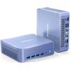 GEEKOM AX8 Max Mini PC,AMD Ryzen R7-8745HS(fino a 4,9 GHz),32GB di RAM DDR5 5600MHz,1 TB SSD.PCIe 4.0,AMD Radeon 780M Gaming PC,Windows 11 Pro Mini Computer Desktop|Wi-Fi 6E|BT5.2|2x2,5G LAN|2xUSB4|8K
