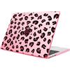 FINTIE Custodia Compatibile con MacBook Air 13.6 Pollici M5/M4/M3/M2 (2026/2025/2024/2022, A3449/A3240/A3113/A2681) - Cover Rigid Protettivo Guscio Rigido Case, Rosa Leopard