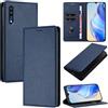DENDICO Cover per Samsung Galaxy A70, Custodia in PU Pelle Portafoglio con Blocco RFID, Chiusura Magnetica Cover per Samsung A70, Blu Scuro