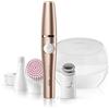Braun FaceSpa Pro 921 Epilatore Elettrico Donna Bronzo 3 In 1, Epilatore per il