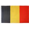 AZ FLAG Bandiera Belgio 150x90 cm Stendardo Belga Poliestere Leggero Asola | Uso interno ed esterno bandiera decorativa België doppie cuciture e bordi rinforzati con guaina per asta