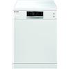 Brandt DSF14524W - Lavastoviglie posa libera, 14 coperti, 7 programmi, opzione partenza differenziata, 12 ore, 44 dB, 50 Hz, colore: bianco