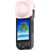 Generic Copriobiettivo in silicone per insta360X5, protezione per obiettivo di ricambio, accessorio per action camera, prevenzione cadute (rosa)