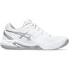 Asics Scarpe da Tennis da Donna Gel-Dedicate 8, Misura 40, Bianco/Argento Puro