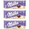 Milka Bubbly White, Cioccolato al Latte Alpino con Ripieno Poroso Bianco, 95g, Confezione da 3