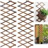LATERN 2 Pezzi Traliccio Estensibile per Piante, 180CM x 30CM Pannello Reticolato in Legno Traliccio per Recinzione da Giardino Rastrelliera Verticale per Piante Rampicanti per Stanza Giardino Patio