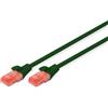 Digitus 2m CAT6 U-UTP cavo di rete Verde U/UTP (UTP) DK-1612-020/G
