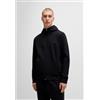 BOSS per uomo. [50506161] Felpa nera cadente, Nero, Casual, Cotone, Manica lunga