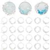 OLYCRAFT 24pcs Mare Tema Resina Lunette 6 Stile Aperto Cornice Ciondolo Charms Lega Hollow Resina Telaio con Loop per la creazione di Gioielli in Resina - Argento