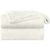 Blumtal Coperta Pile 270x230cm - Coperta Plaid divano super morbida - Coperta Divano certificata OKEO-Tex - pile in bianco