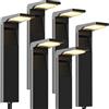 OUSFOT Faretti Solari da Giardino con 2 Temperature di Colore 6 Pezzi, Luci Solari da Giardino Potenti 32 LED, IP65 Impermeabile Luci da Esterno Giardino, Sentiero, Vialetto, Terra Percorso, Nero
