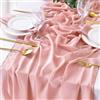 BrillShine Runner 70x300cm Runner da Tavola Trasparente Chiffon Tovaglia per Matrimonio Compleanno Festa Decorazioni