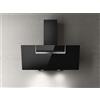 Elica Cappa Cucina Aspirante a Parete Larghezza 90 cm finitura Vetro Nero - PRF0166929 SHEEN-S BL/A/90