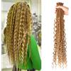 Seimainurs Extension dreadlock sintetiche, 61 cm, stile hippie, con estremità singola, 0,6 cm di larghezza, estensioni per capelli stile reggae all'uncinetto, per donne (27#, 3 stili misti 61 cm (6 fili))