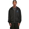 Mister Tee MT Upscale Mt3023-Felpa Forma di Farfalla, Oversize, con Zip Felpa con Cappuccio, Nero, M Uomo