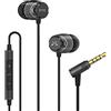 SoundMAGIC E11C Auricolari In Ear con Cavo Antigroviglio e Microfono Cuffie con Filo Stereo HiFi con Isolamento Acustico Bassi Potenti Nero