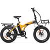 Jeep Sonoran E-bike Off Road, Foldable, Motore 250W, Freno Idraulico, Batteria 614W, Fino a 90km, Rack Anteriore e Posteriore, Cambio Shimano 7 Rapporti, Schermo LCD