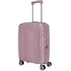 travelite Valigia a mano rigida a 4 ruote piccola con fodera riciclata, ELVAA: trolley con angoli protettivi + serratura TSA, 55 cm, 41 litri