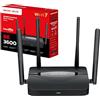 Mercusys TP-Link MR25BE Router WiFi 7 BE3600Mbps Dual-Band, 4 Porte Gigabit, 4 Antenne Ad Alto Guadagno, Canali 160MHz, 4K-QAM, MLO, Sicurezza WPA3, Controllo da APP, non supporta xDSL